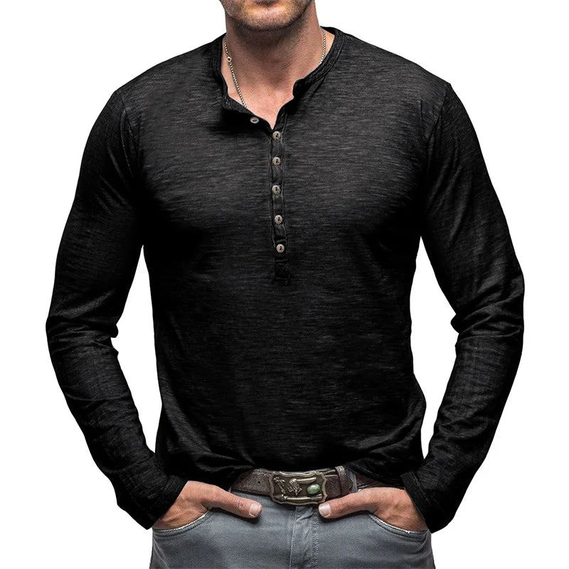 Henley Classic Comfort de Algodón