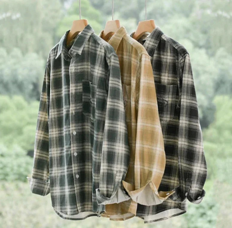 Camisa Highland de Franela Cuadriculada