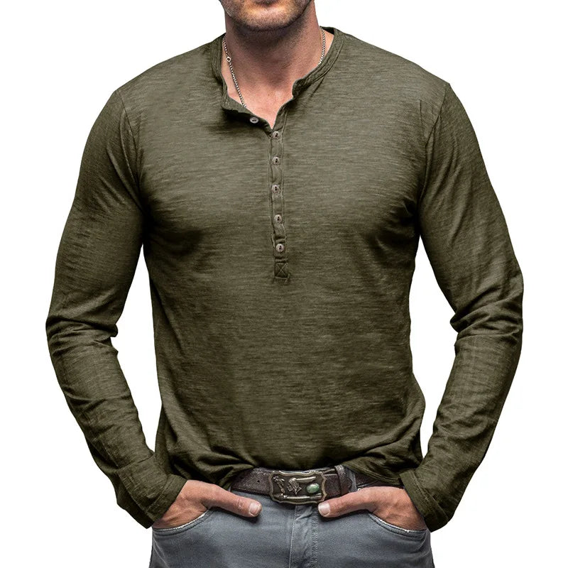 Henley Classic Comfort de Algodón