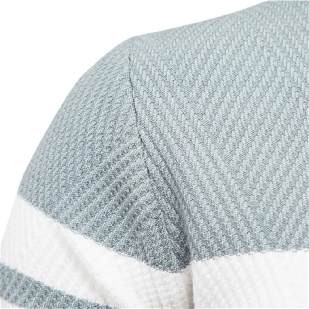 Suéter de algodón Field Stripe Crewneck