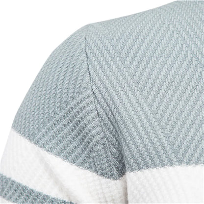 Suéter de algodón Field Stripe Crewneck