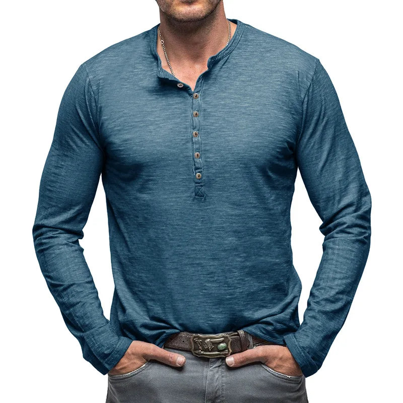 Henley Classic Comfort de Algodón