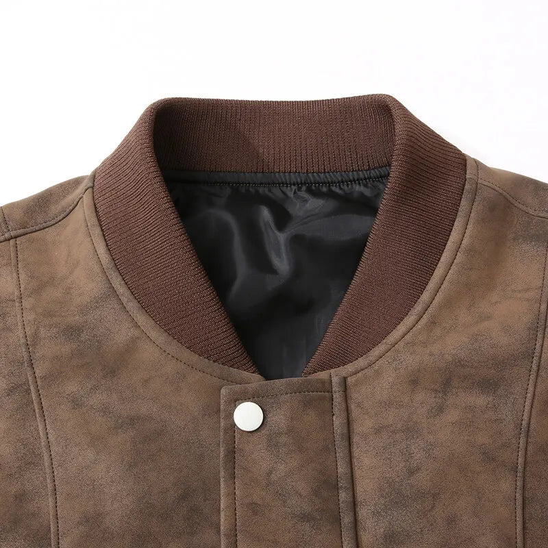 Chaqueta Bomber Harbor en Gamuza