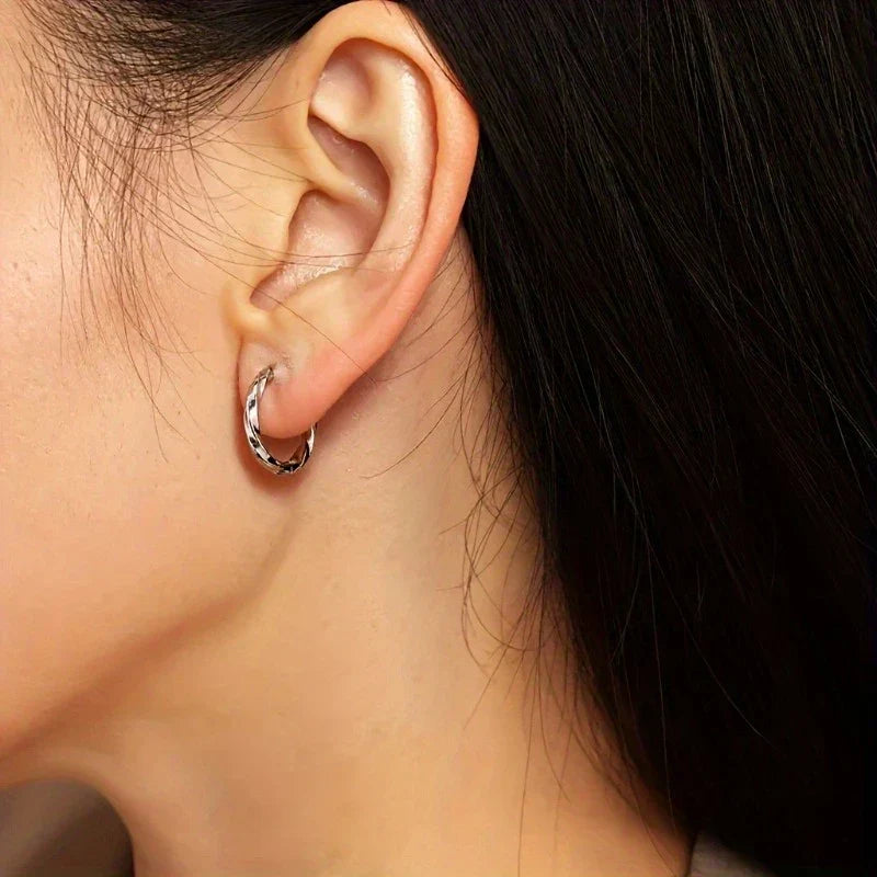 Pendientes colgantes geométricos minimalistas