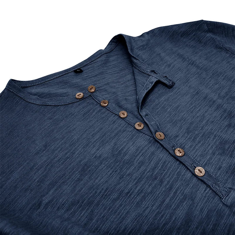 Henley Classic Comfort de Algodón