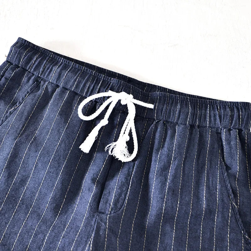 Shorts Amalfi de Mezcla de Lino