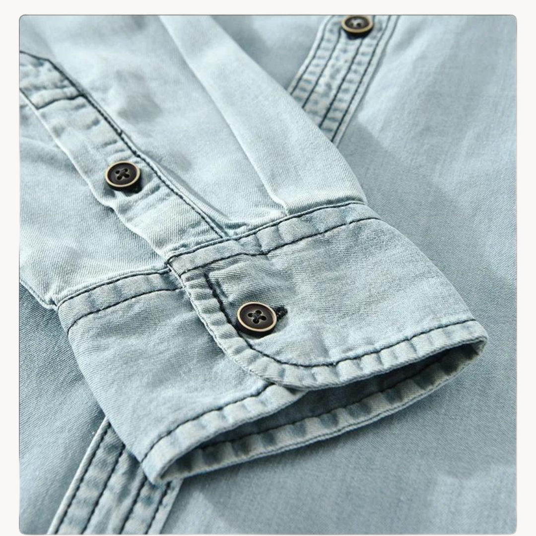 Camisa Frontier de Chambray en Algodón