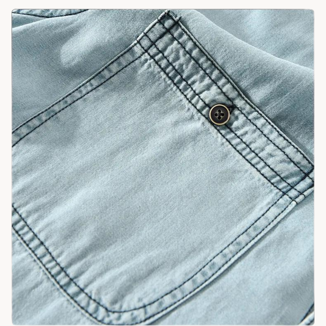 Camisa Frontier de Chambray en Algodón