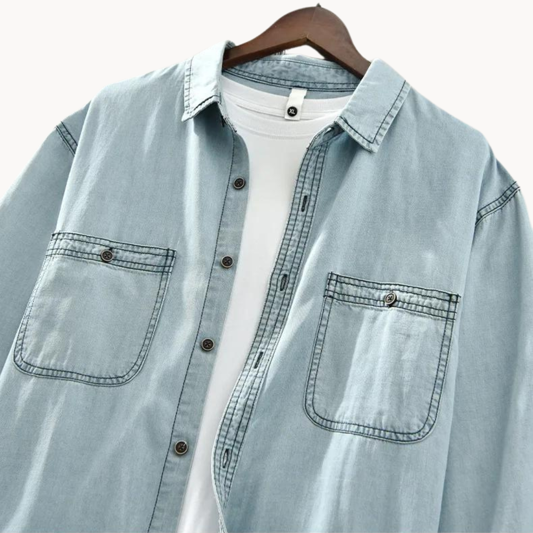 Camisa Frontier de Chambray en Algodón