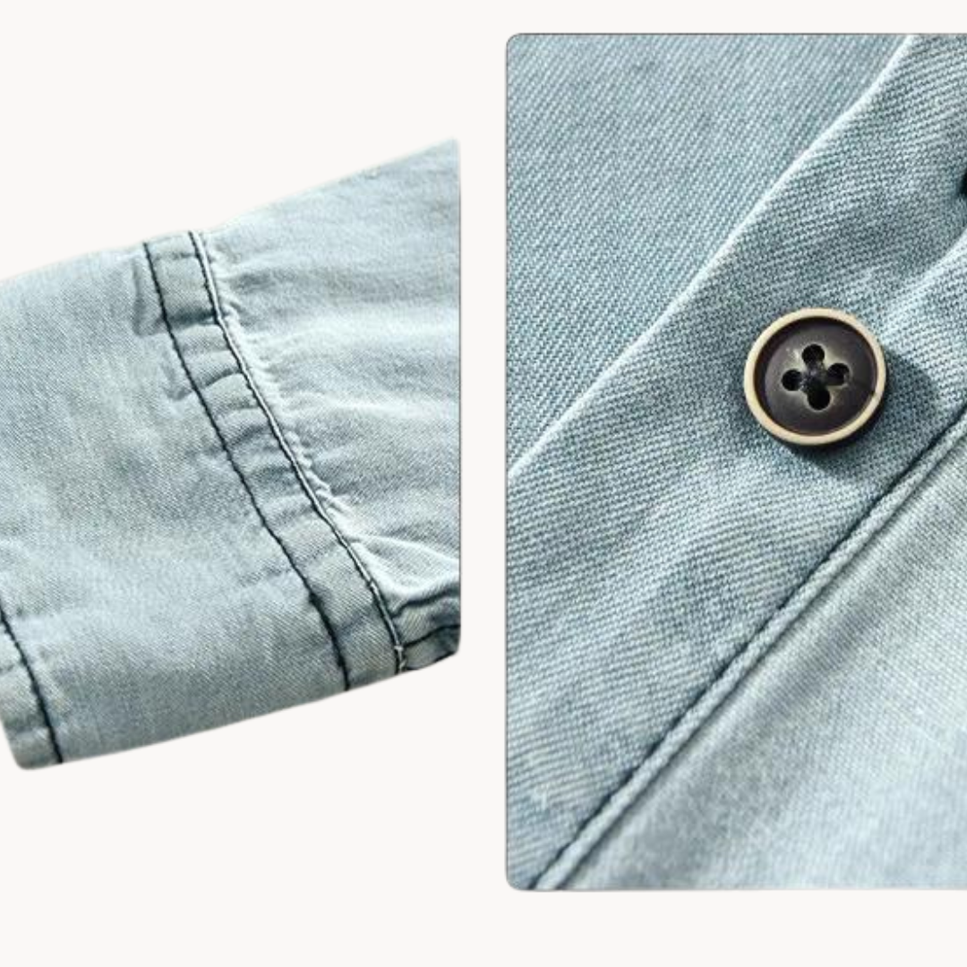 Camisa Frontier de Chambray en Algodón