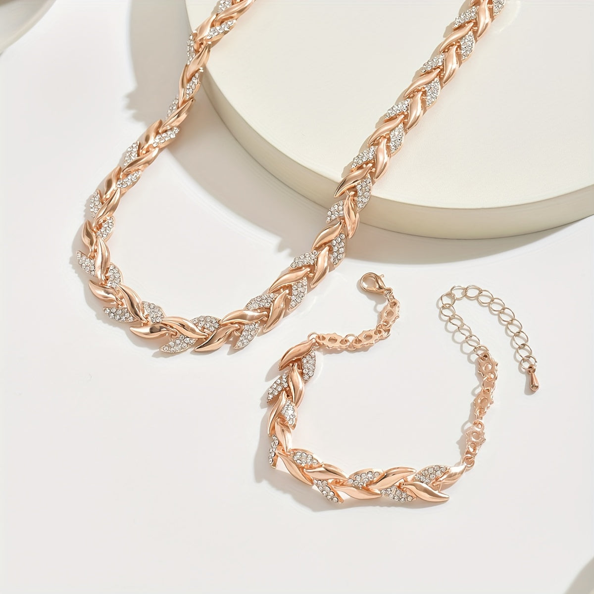 Set de joyas espiga de cristal