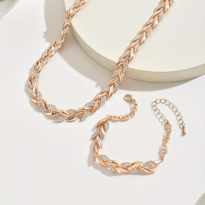 Set de joyas espiga de cristal