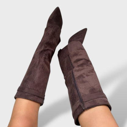 Cristela Botas cowboy mujer altura rodilla