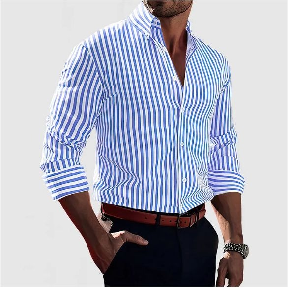 Luna Bellucci | Camisa Elegante A Rayas