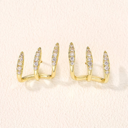 Pendientes Elegantes Triples