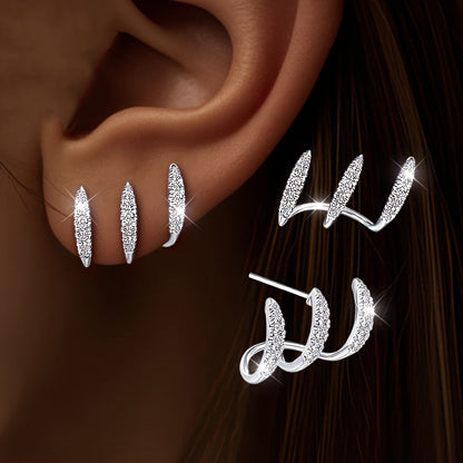 Pendientes Elegantes Triples