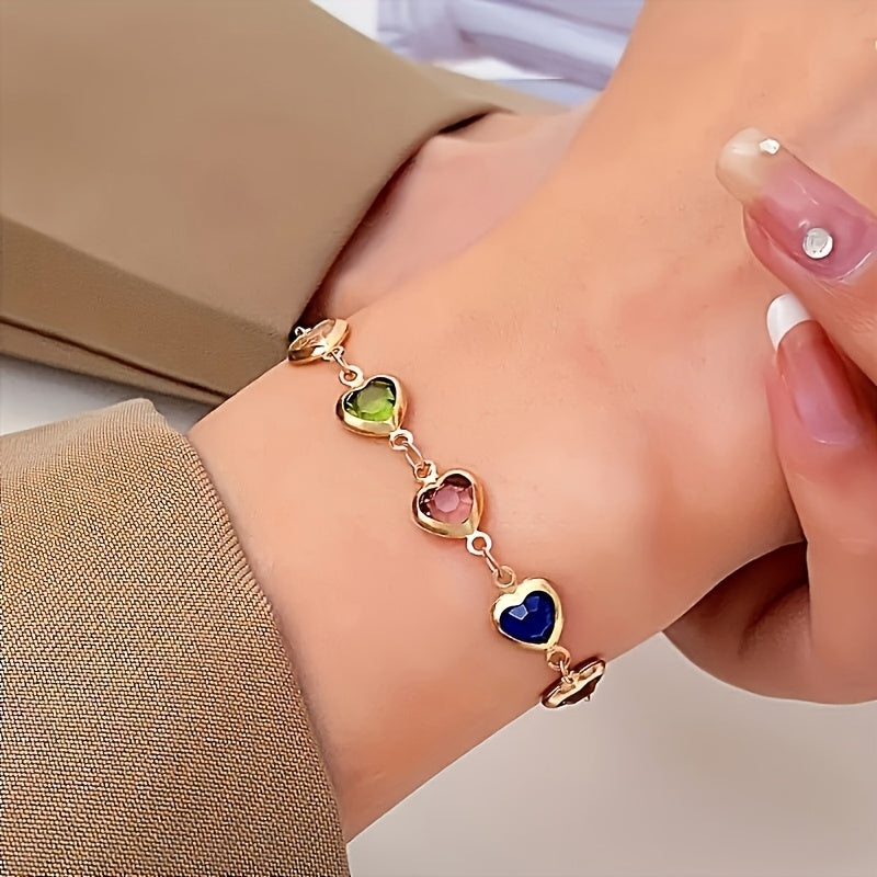 Pulsera única con forma de corazón