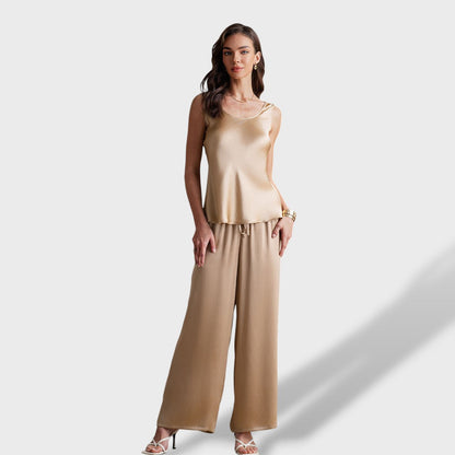 Clara | Pijama pierna ancha mujer