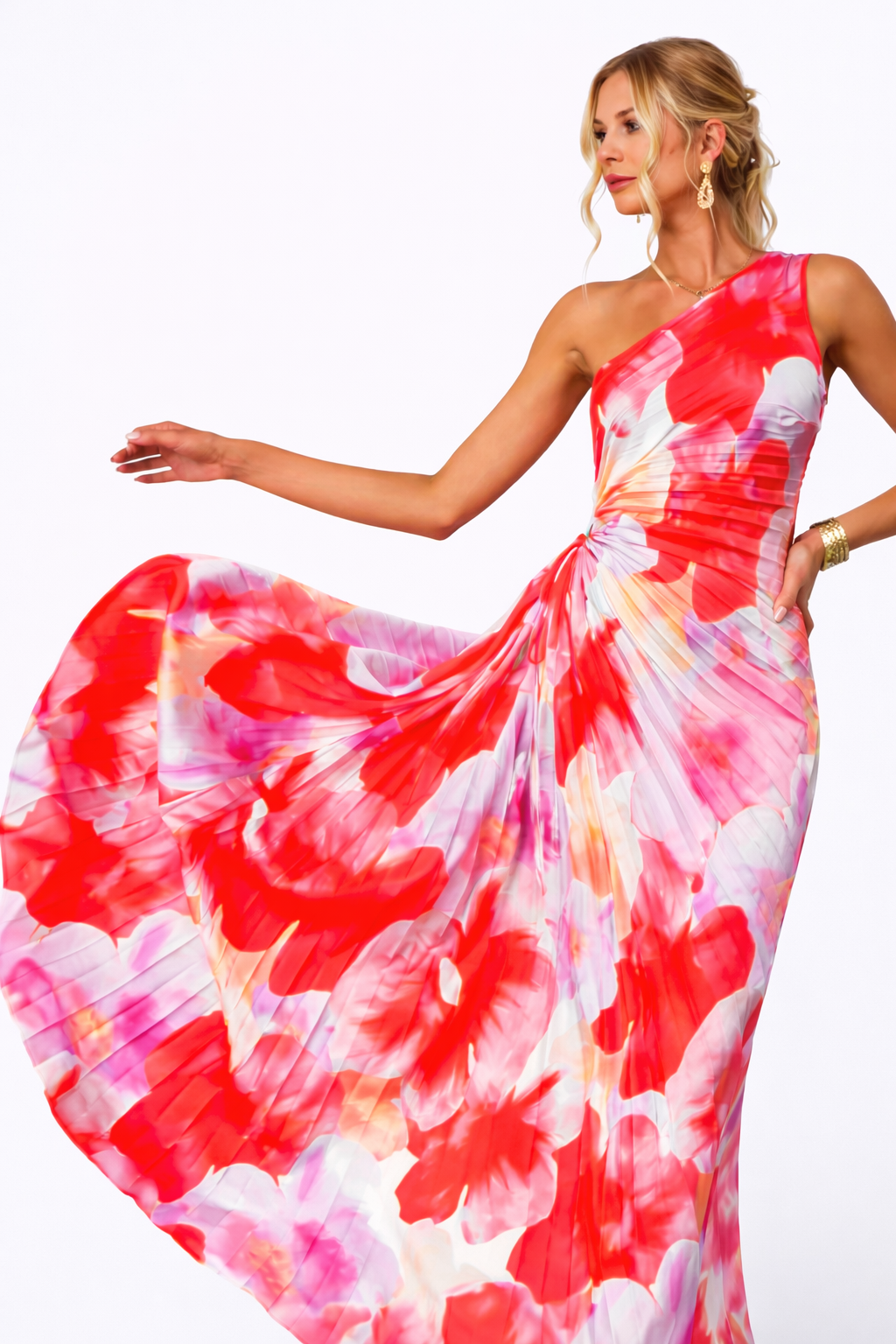 Gemma-Vestido plisado de verano