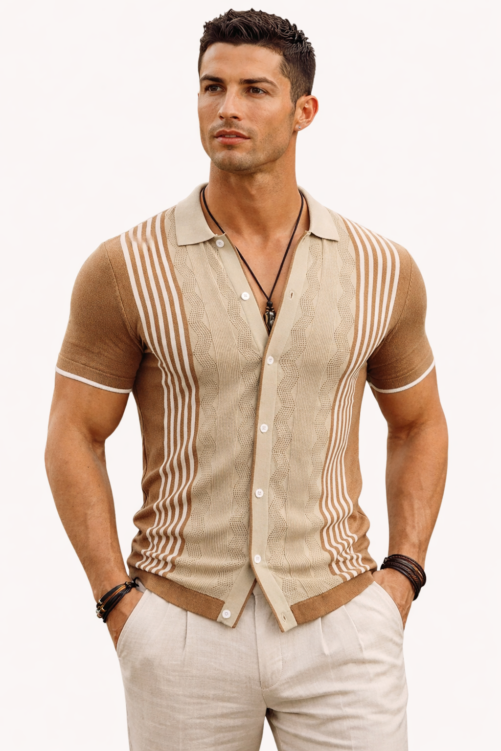 Polo Alabaster de Botones Completos