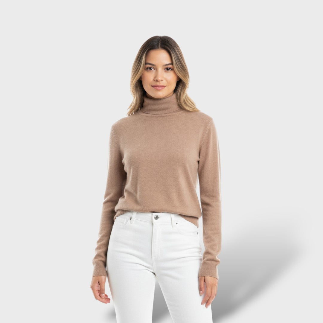 Jersey de Punto Cuello Alto Mujer