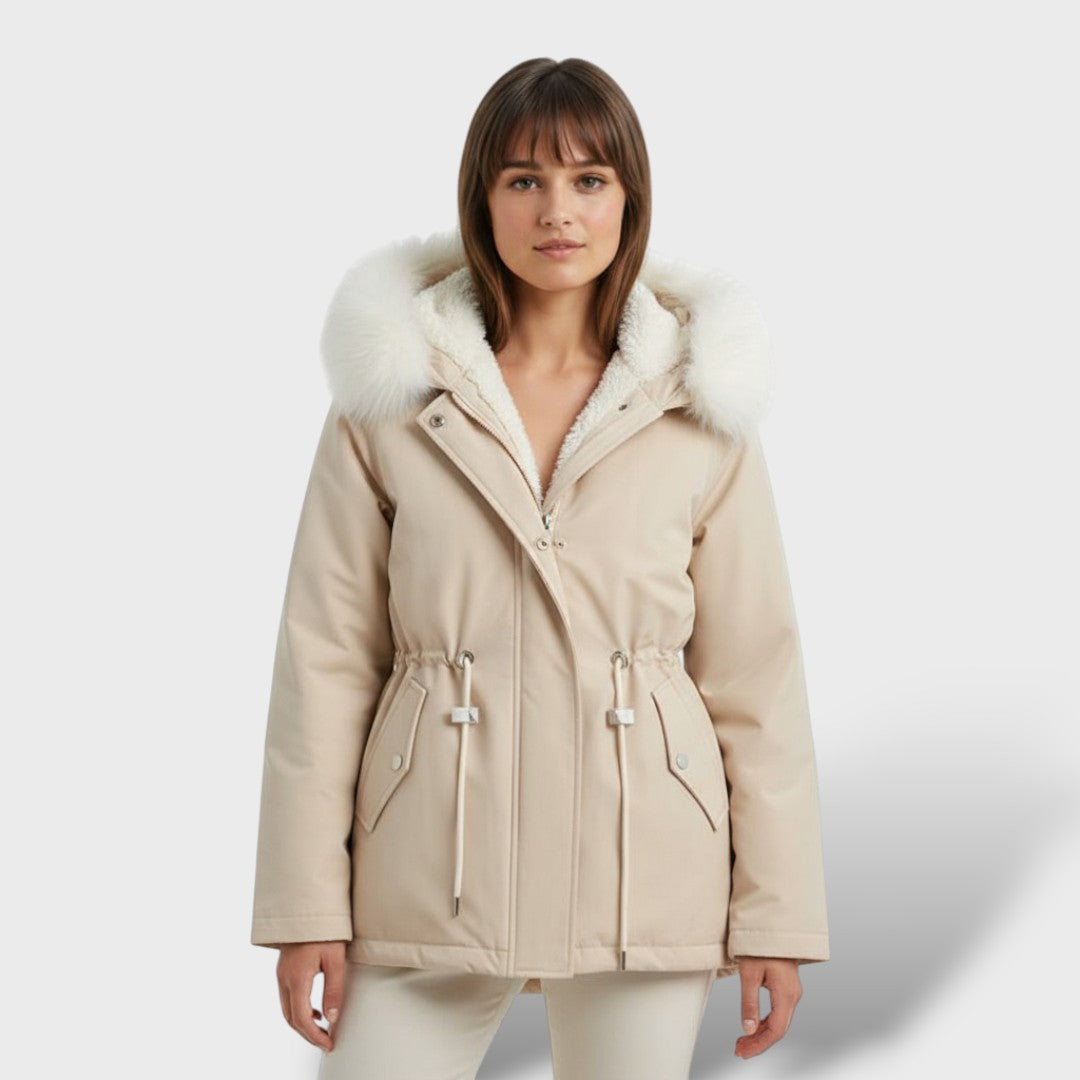 Parka de Invierno con Capucha para Mujer