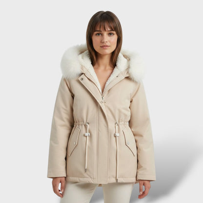 Parka de Invierno con Capucha para Mujer