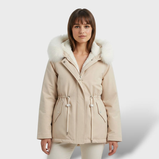 Parka de Invierno con Capucha para Mujer