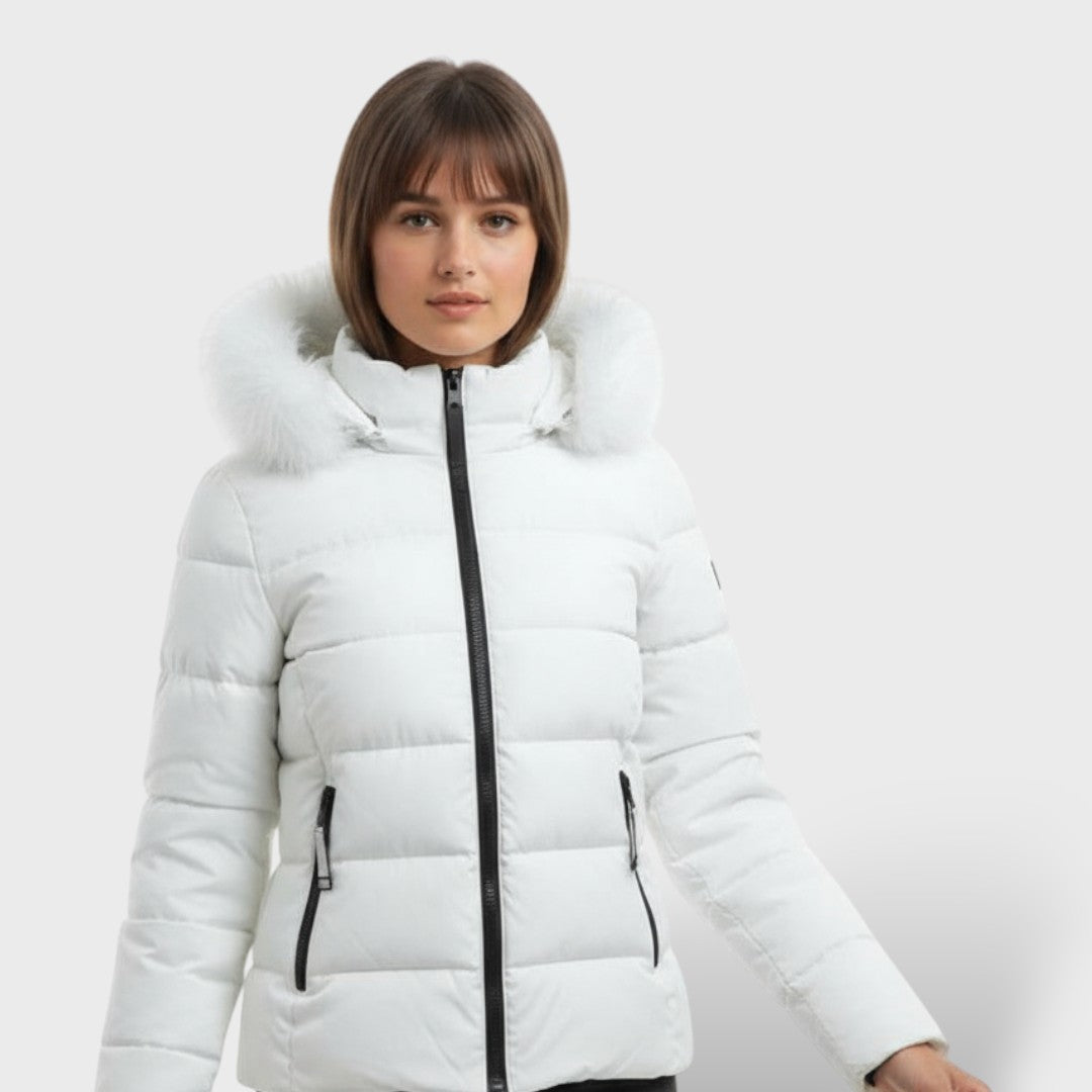 Casaco Acolchoado de Inverno com Capuz
