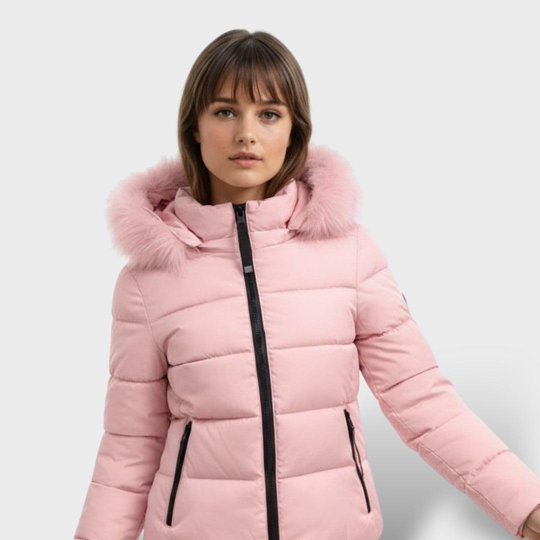 Casaco Acolchoado de Inverno com Capuz