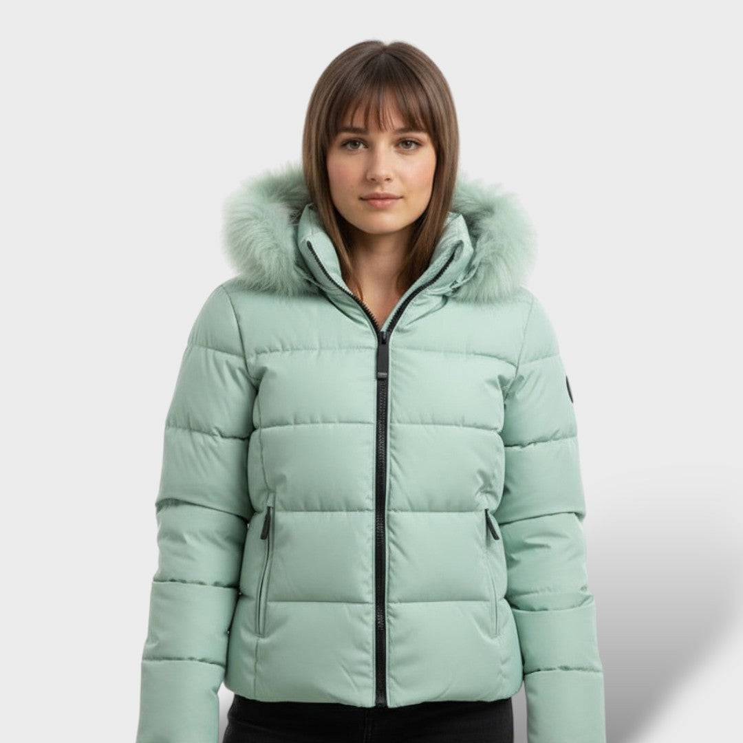 Casaco Acolchoado de Inverno com Capuz