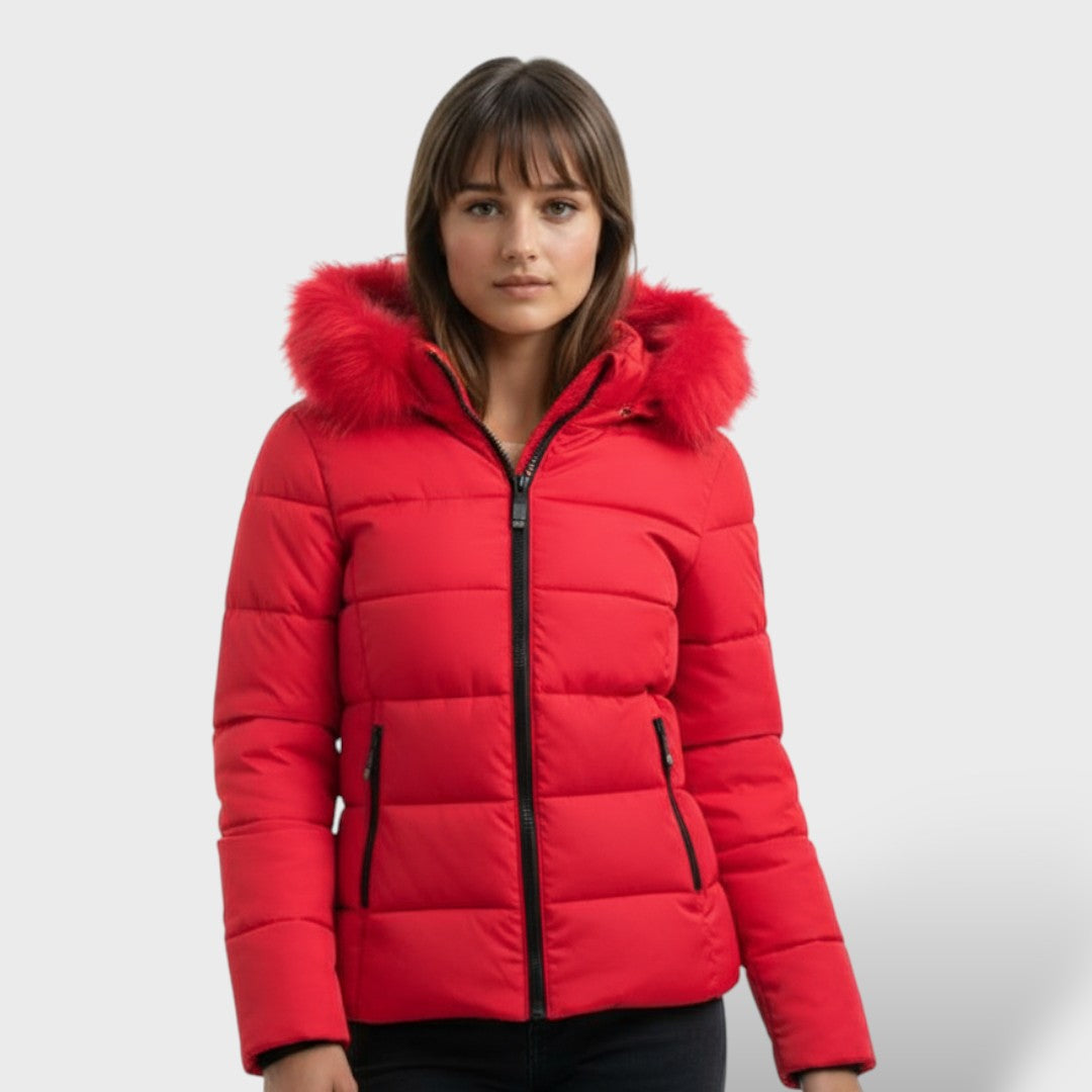 Casaco Acolchoado de Inverno com Capuz