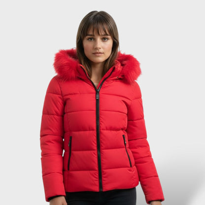 Casaco Acolchoado de Inverno com Capuz