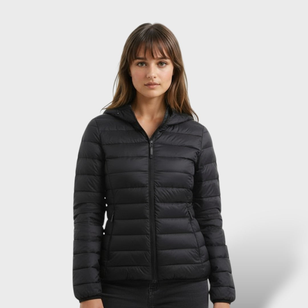 Chaqueta Acolchada Ligera de Plumas Mujer