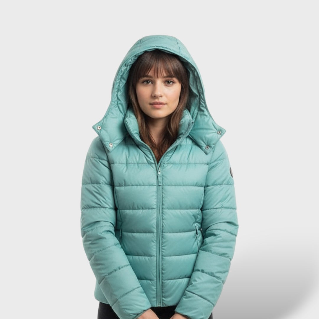 Chaqueta Acolchada Ligera de Plumas Mujer
