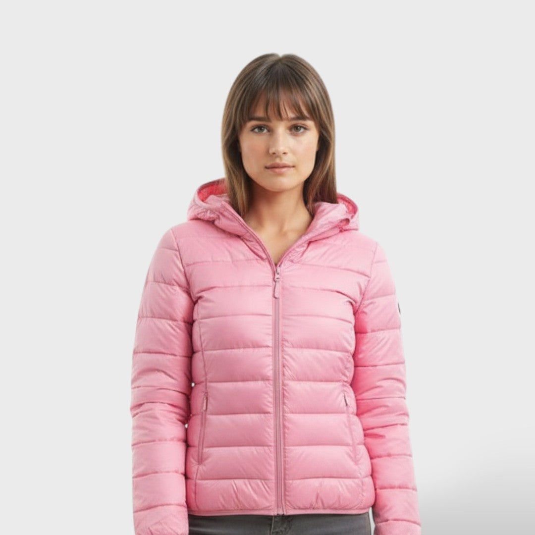 Chaqueta Acolchada Ligera de Plumas Mujer