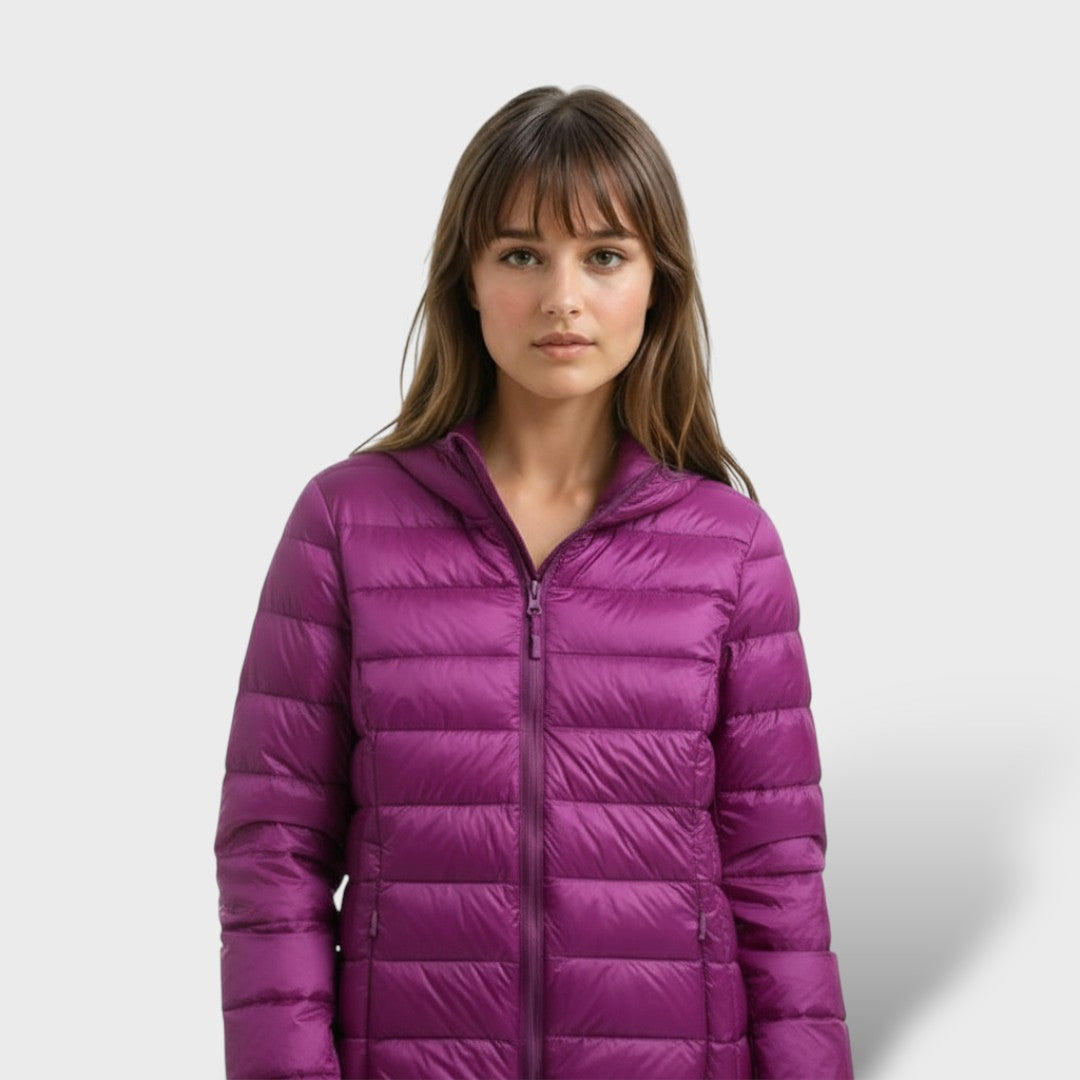 Chaqueta Acolchada Ligera de Plumas Mujer