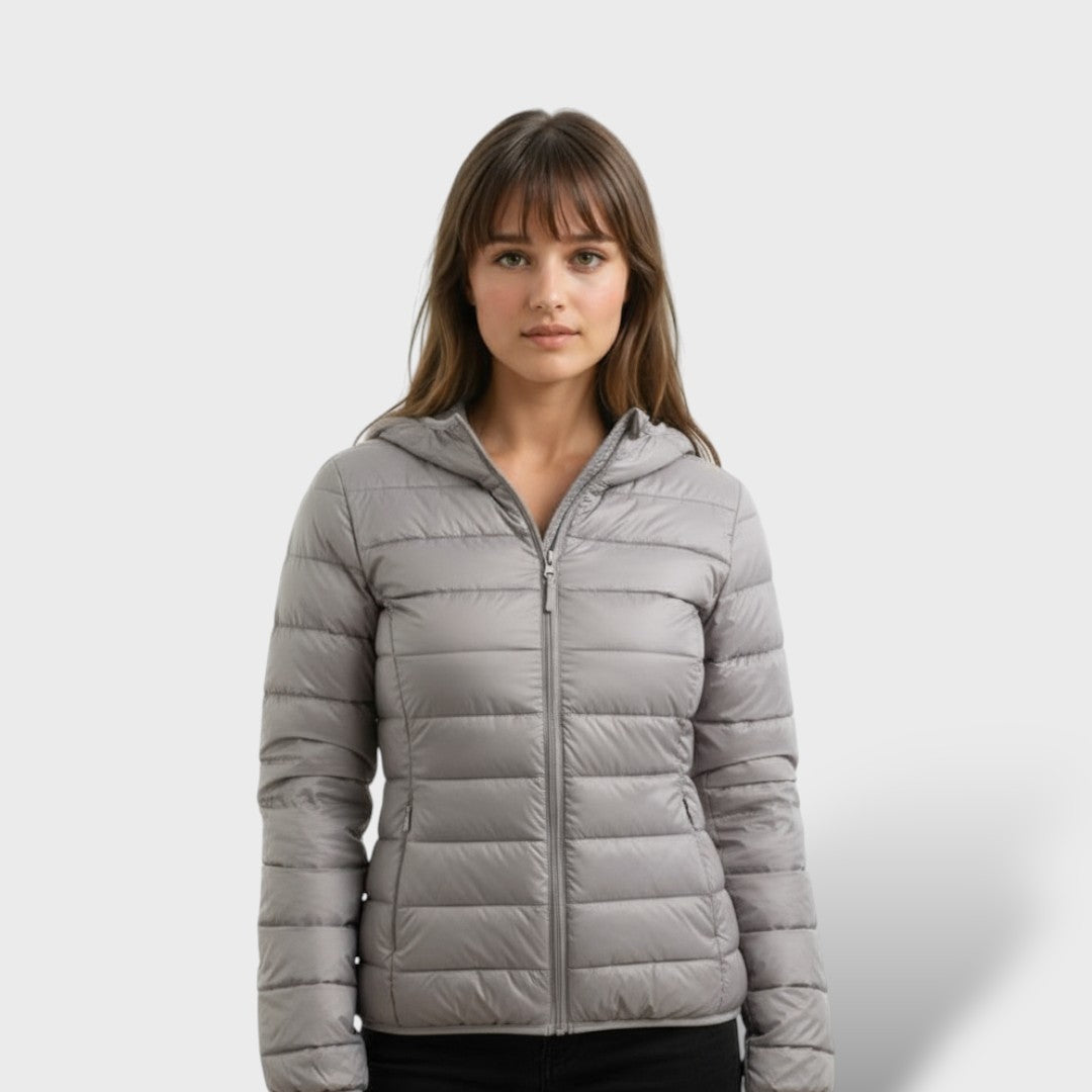 Chaqueta Acolchada Ligera de Plumas Mujer