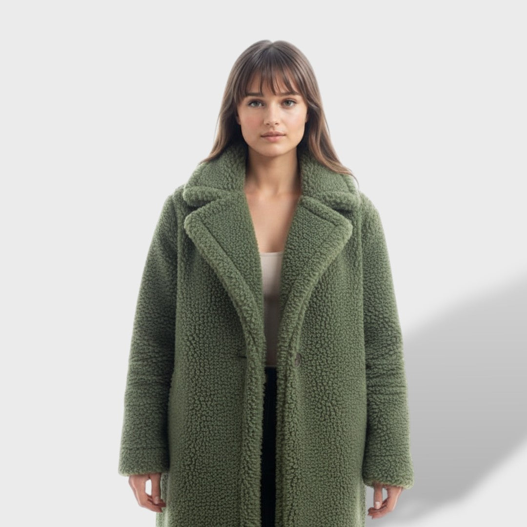 Abrigo Teddy Largo Mujer | Cálido y con Estilo