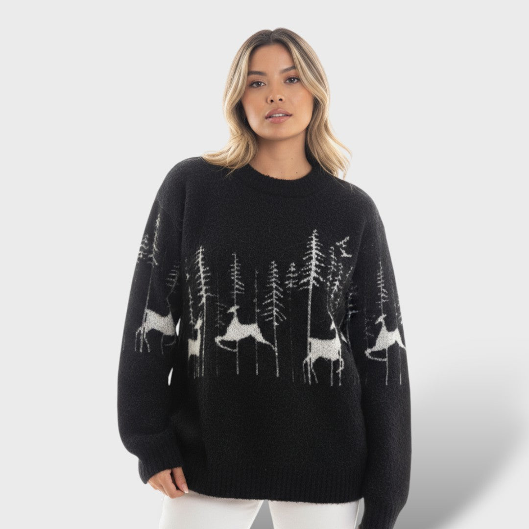 Suéter Navidad Mujer Terciopelo