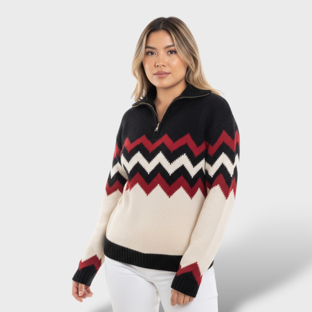 Suéter Navidad Mujer Cuello V