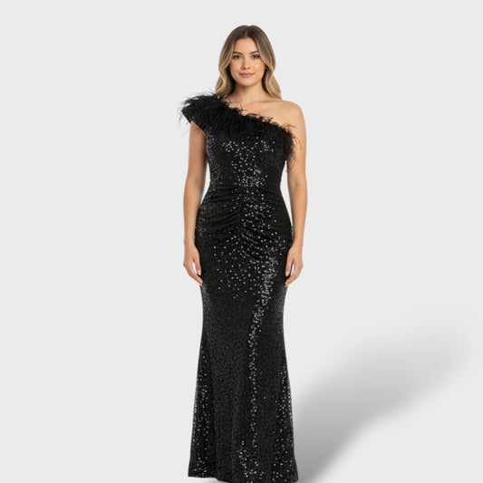 Vestido largo de gala mujer