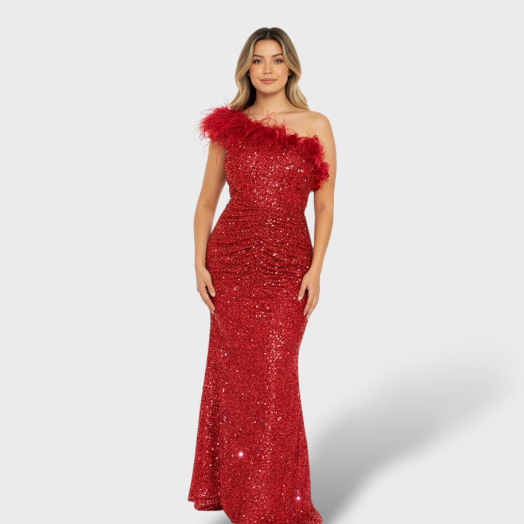 Vestido largo de gala mujer