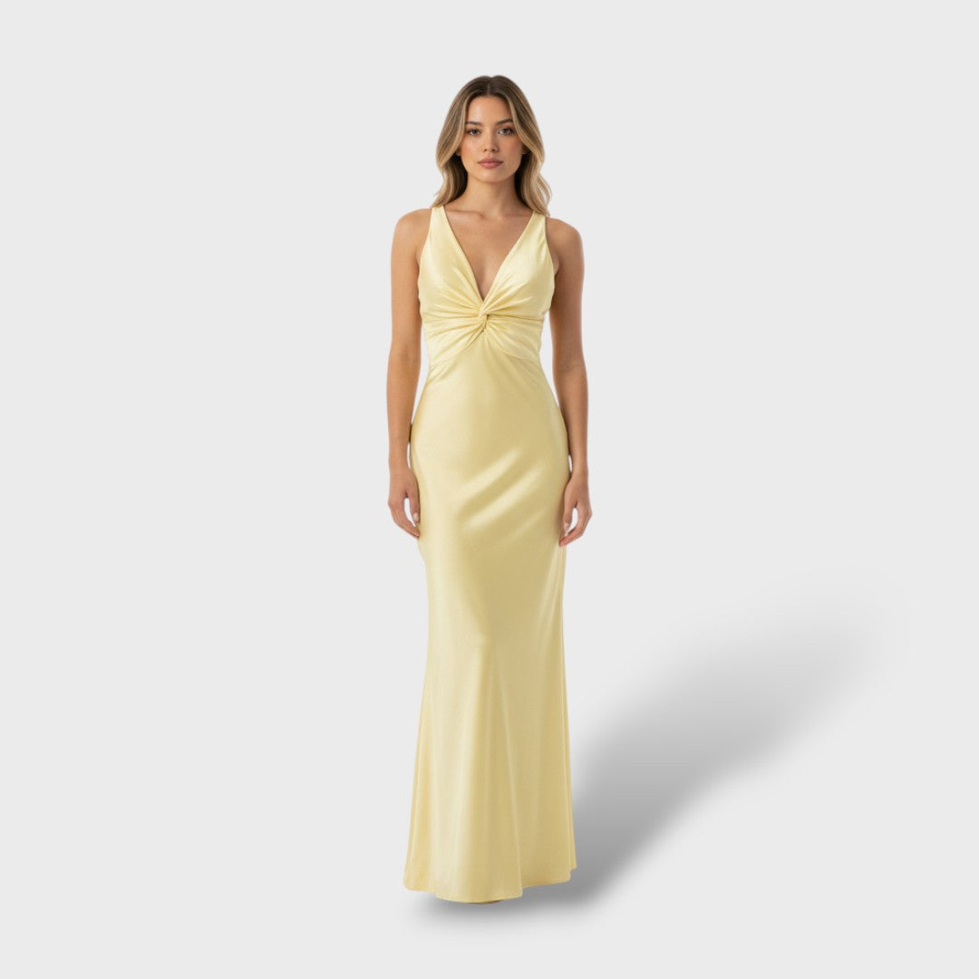 Vestido maxi elegante de fiesta sin mangas