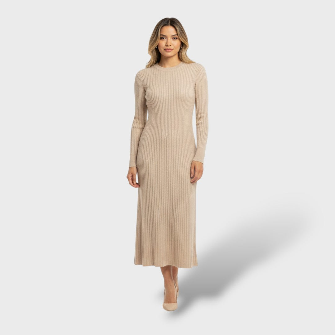 Vestido Largo Merino 100% Mujer
