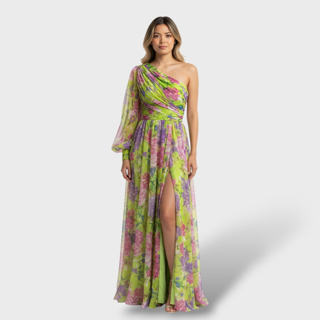 Vestido Asimétrico Floral Verano