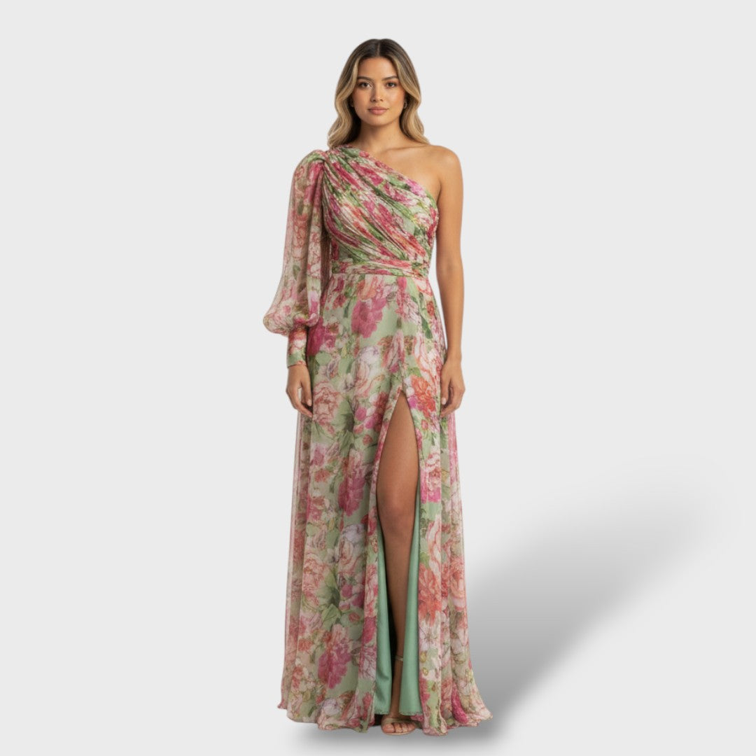 Vestido Asimétrico Floral Verano