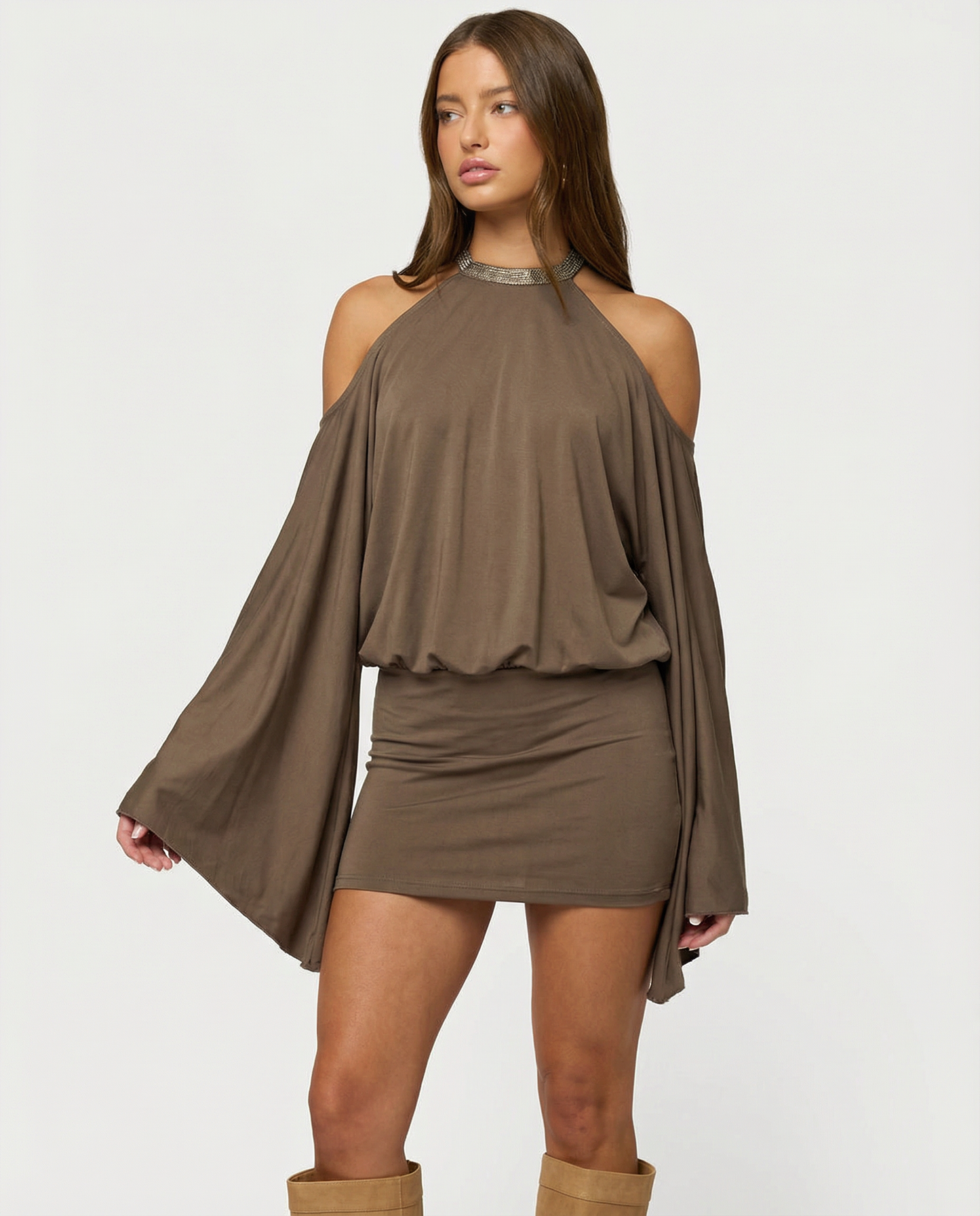 Monroe – Open Back Chain Mini Dress