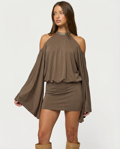 Monroe – Open Back Chain Mini Dress
