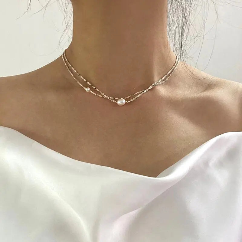 Collar de perlas clásico